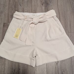 Elegant Cream Women's Shorts